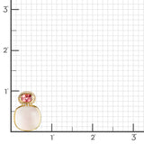 Rose Quartz & Pink Tourmaline Drop Earrings