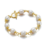 Pearl Link Toggle Bracelet