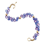 Amethyst & Tanzanite Briolette Bracelet