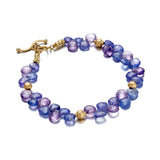 Barbara Heinrich Amethyst & Tanzanite Briolette Bracelet