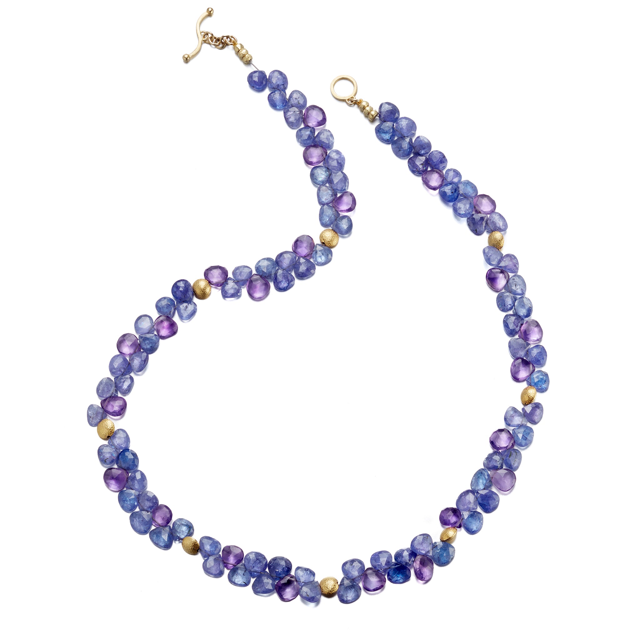 Barbara Heinrich Amethyst & Tanzanite Briolette Necklace