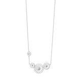 White Daisy Four Flowers Necklace