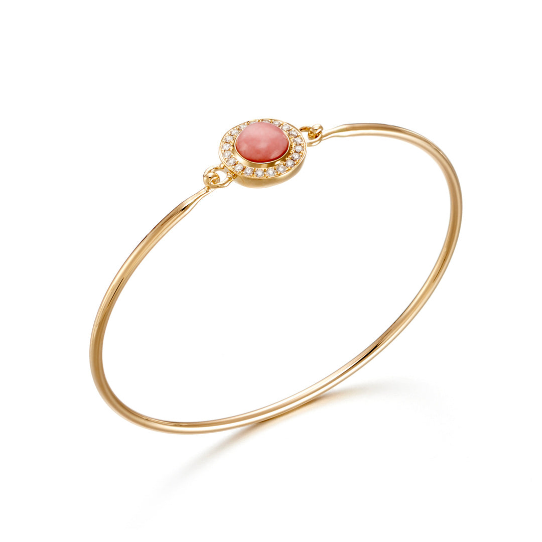 Doves Pink Opal Bangle
