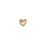 Loquet London Diamond Heart Charm
