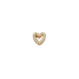 Loquet London Diamond Heart Charm