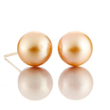 12mm Golden South Sea Pearl Earrings