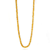 5mm Citrine & Gold Rope Necklace