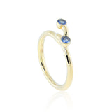 Duet Ring in Sapphires