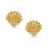 Diamond Petite Seashell Earrings