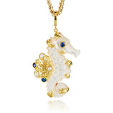 Mother-of-Pearl Seahorse Pendant