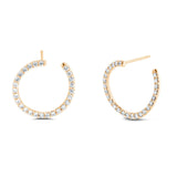 Diamond Swirl Earrings