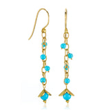 Turquoise Chainlink Earrings