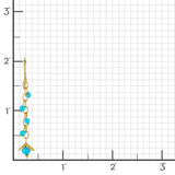 Turquoise Chain-Link Earrings