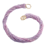 Pale Pink & Lavender Sapphire 8-Strand Twist Necklace