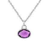 Ellis Pendant Necklace in Amethyst