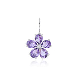 Forget-Me-Not Pendant in Amethyst & Diamonds