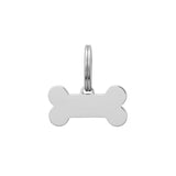 Silver Bone Dog Tag