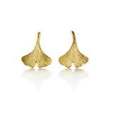 Ginkgo Leaf Petite Earrings
