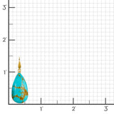 Kingman Turquoise Drop Earrings
