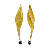Black Diamond Embrace Drop Earrings