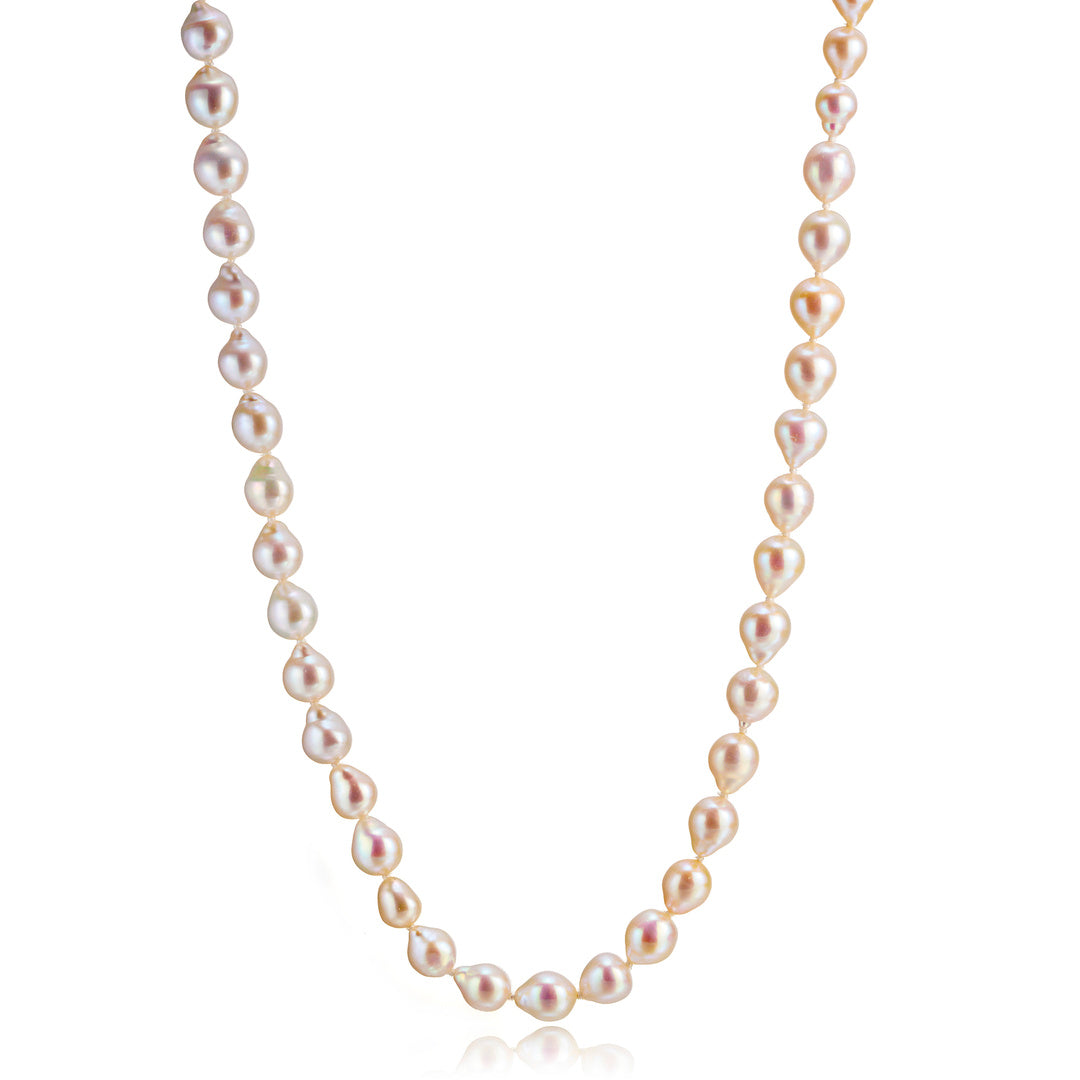 7.5mm Baroque Pearl Rope Necklace