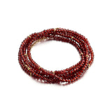 Garnet Wrap Bracelet