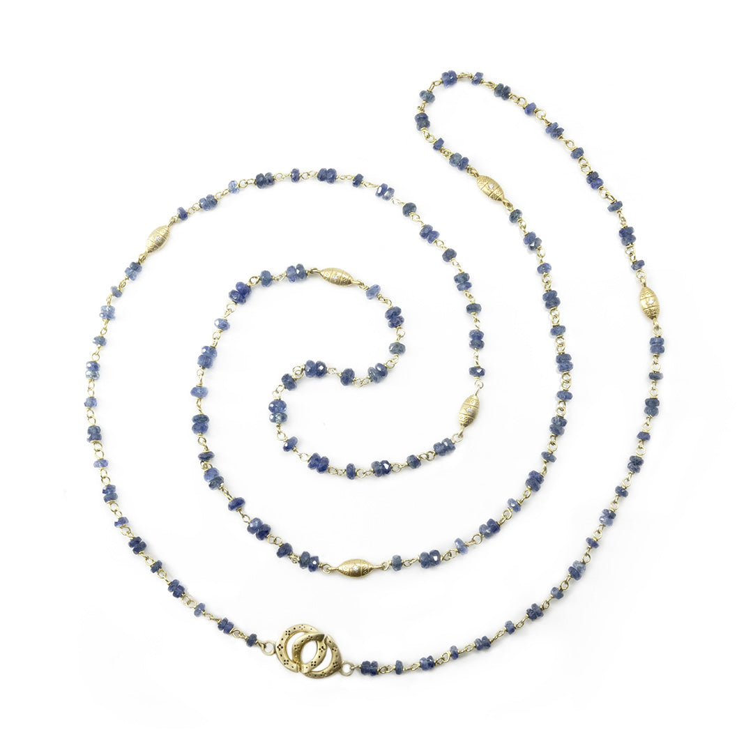 Adel Chefridi Sapphire Beaded Necklace