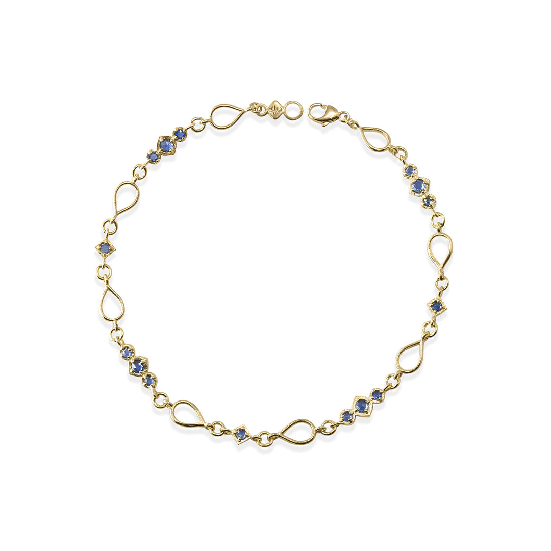 Adel Chefridi Sapphire Triple Rose-Cut Bracelet