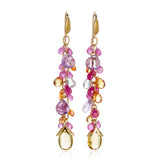 Barbara Heinrich Multi-Colored Gemstone Briolette Cluster Earrings