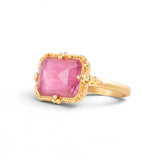 Pink Tourmaline East-West Ring