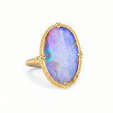 Boulder Opal Oval Ring