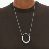 Offspring Large Motif Pendant Necklace, Silver