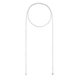 Reflect Lariat Necklace, Silver