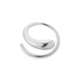 Mercy Swirl Earrings, Silver