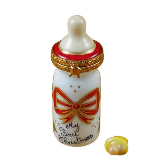 'My First Christmas' Baby Bottle with Pacifier Limoges