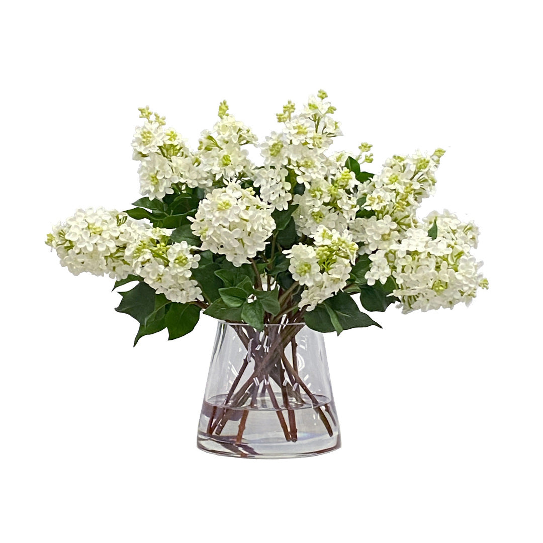 Lilacs in Glass Vase