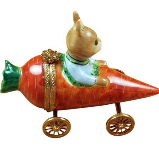 Rabbit in Carrot Car Limoges