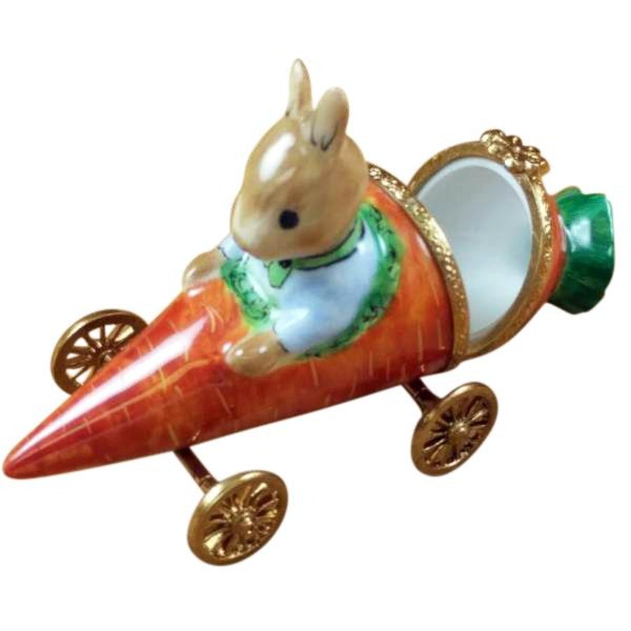 Rabbit in Carrot Car Limoges