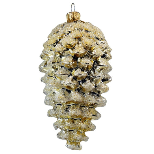 Frosted Pine Cone Ornament