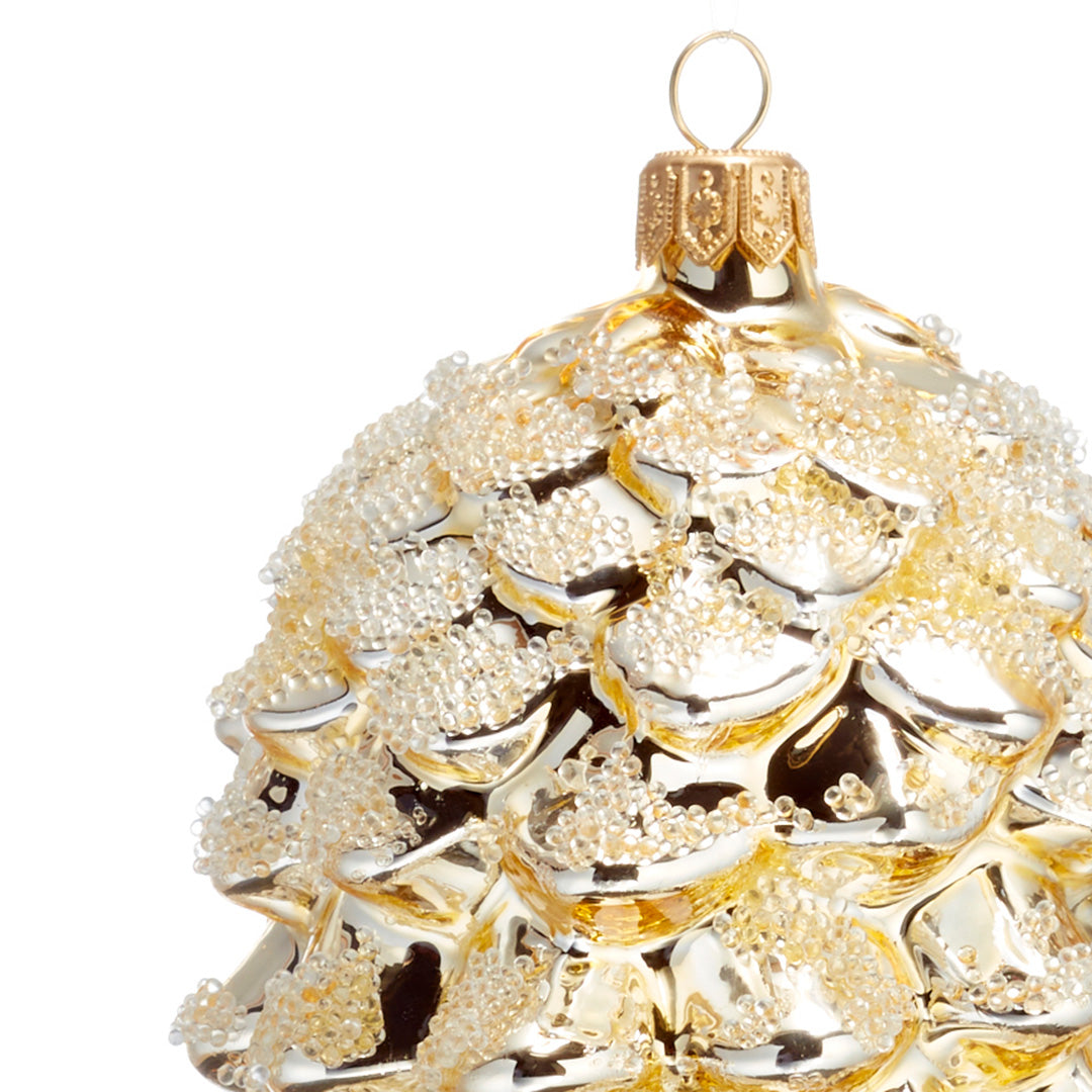 Frosted Pine Cone Ornament