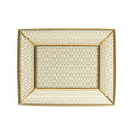 Halcyon Days Antler Trellis Trinket Tray, Ivory