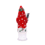 Santa in Red & White Winter Coat