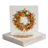 Paula Skene Fall Wreath Note Cards, Set of 8