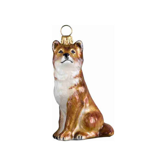 Red Shiba Inu Ornament