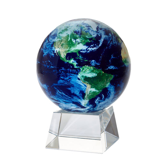 Earth with Clouds Rotating Globe