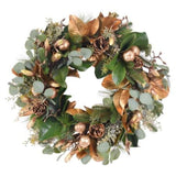 Holiday Golden Floral Wreath