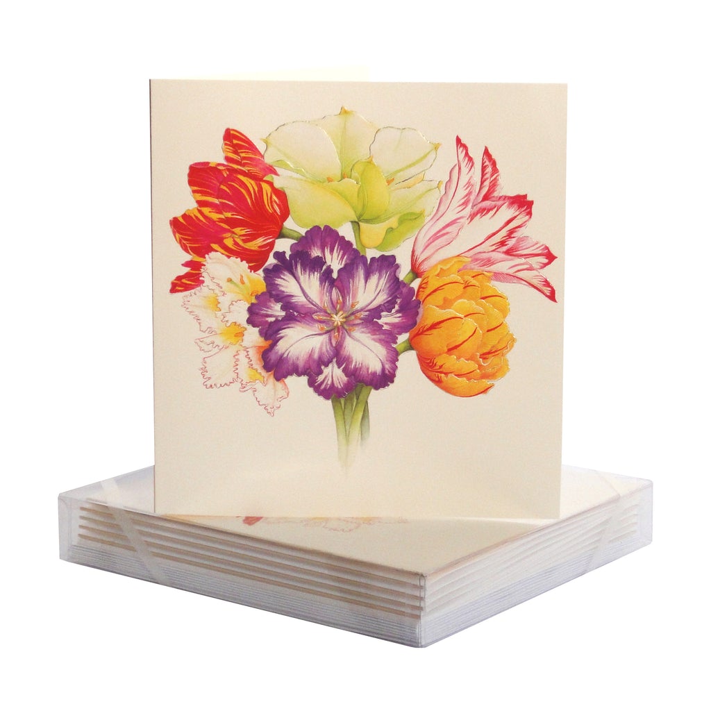 Paula Skene Tulip Medley Note Cards, Set of 8