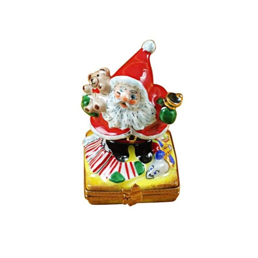 Santa with Bell Limoges