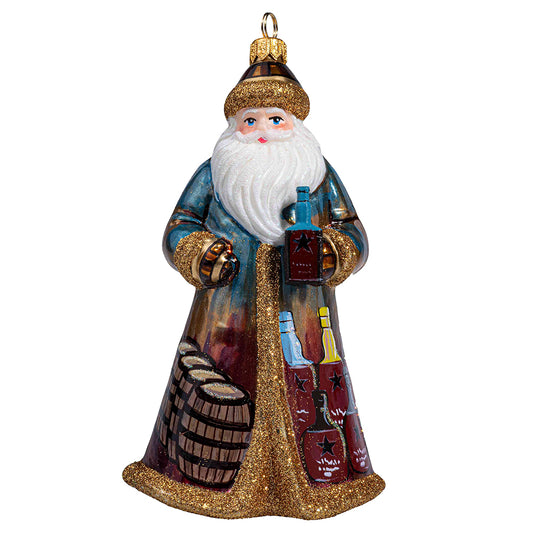 Bourbon Santa Ornament