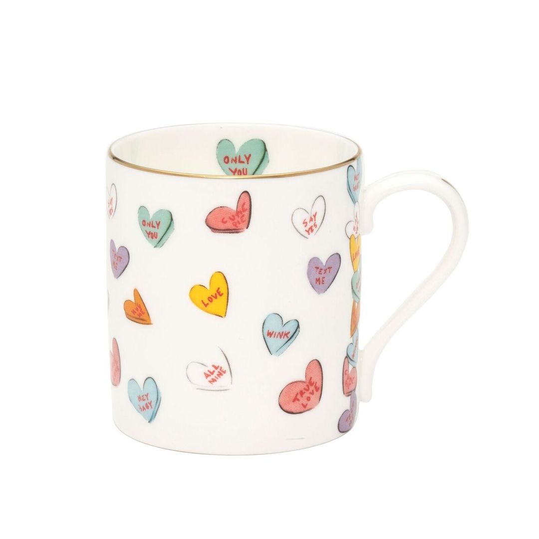 Halcyon Days "Only You" Hearts Mug